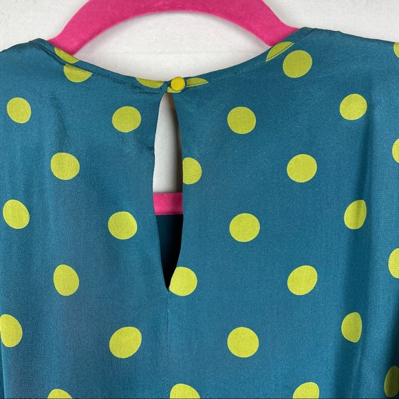 Anthropologie girls from Savoy polka dot silk dress 2 - Picture 11 of 12